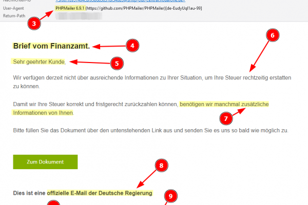 Vorsicht Phishing! Gefälschte ELSTER-Mail zur Steuererstattung im Umlauf, 28.05.2025