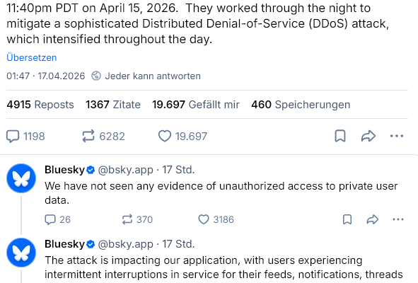 Bluesky Cyberangriff