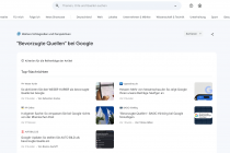 Bevorzugte Quellen bei Google