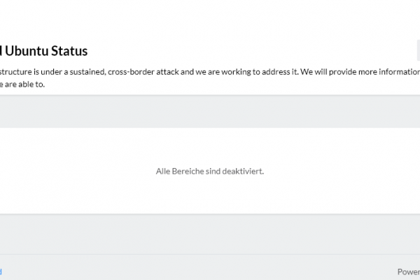 Ubuntu down DDoS Attacke