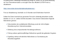 Gefälschte ELSTER Mail, Phishing Nachricht